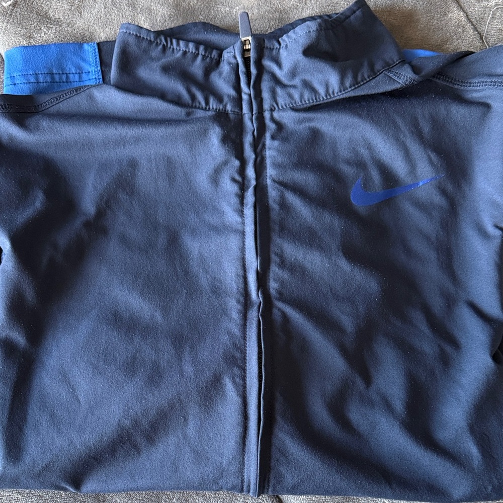 Nike Men's Navy and Royal Blue Performance Jacket